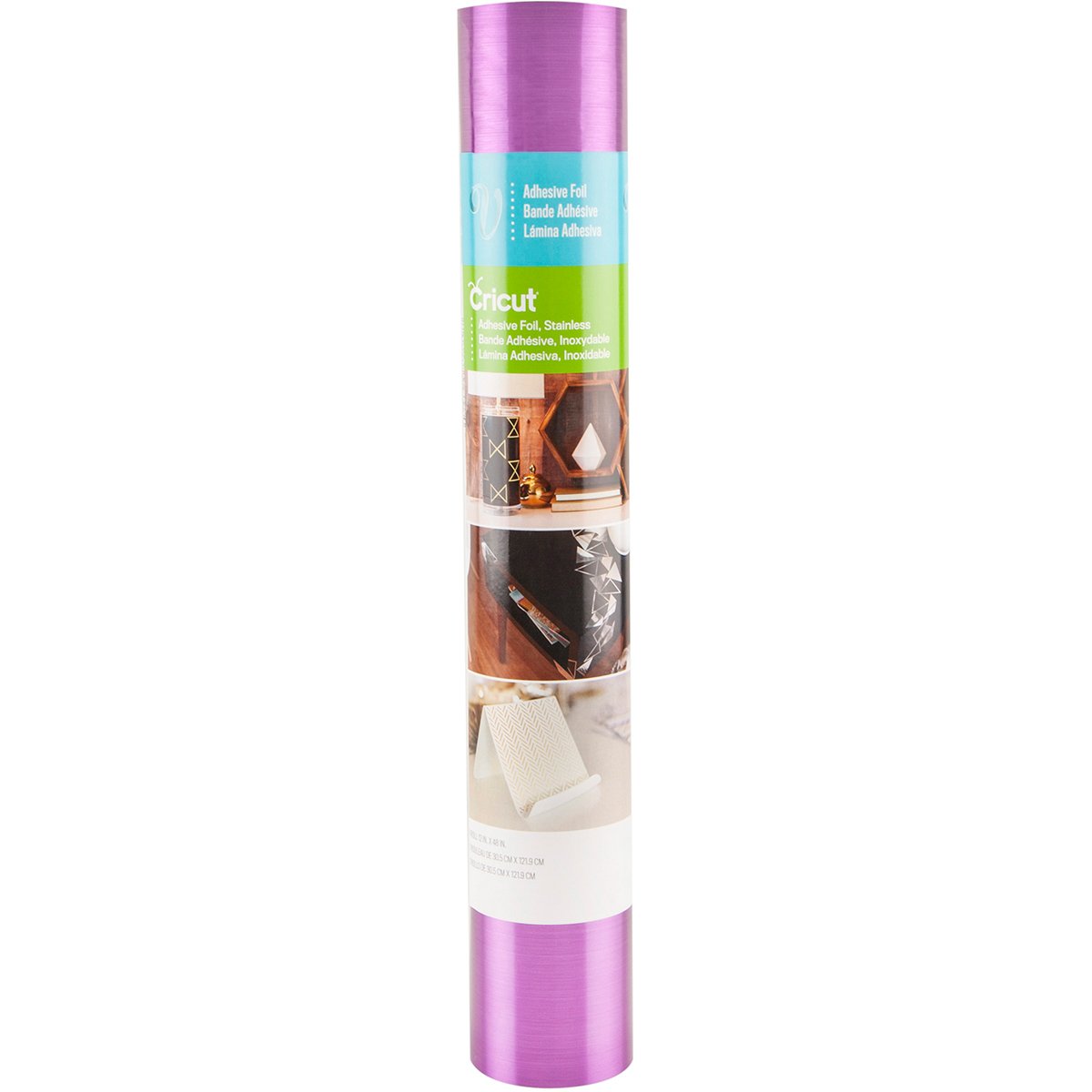 Papier Craft Cricut Adhésif Rouleau Violet Effet Métal Acier pour Découpe Scrapbooking 12 cm