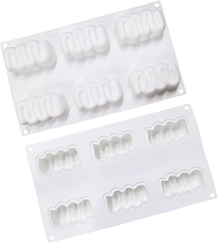 - Hágalo usted mismo, pensamiento de desarrollo, grado alimentario de verano de seis cavidades, moldes de silicona para tartas de oruga de verano de