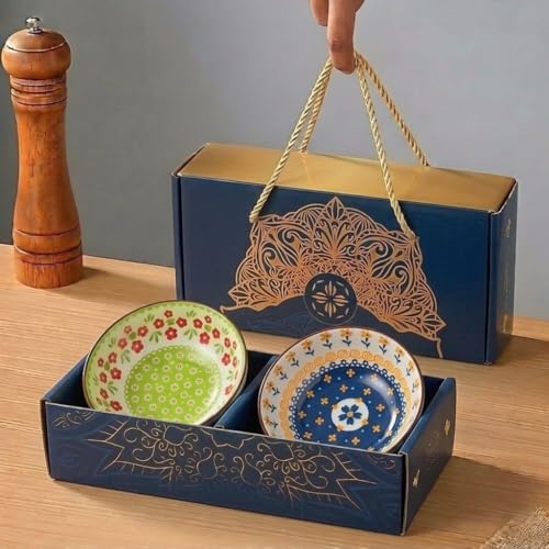Image of Colorful Ceramic bowls, Multipurpose Premium Serving Bowls Set for Rice, Dal, Fruits, Salad cereal, fruit, ice-cream or snack Porcelain Bowl for Kitchen decor Gift Set (multicolor, PACK OF 2)