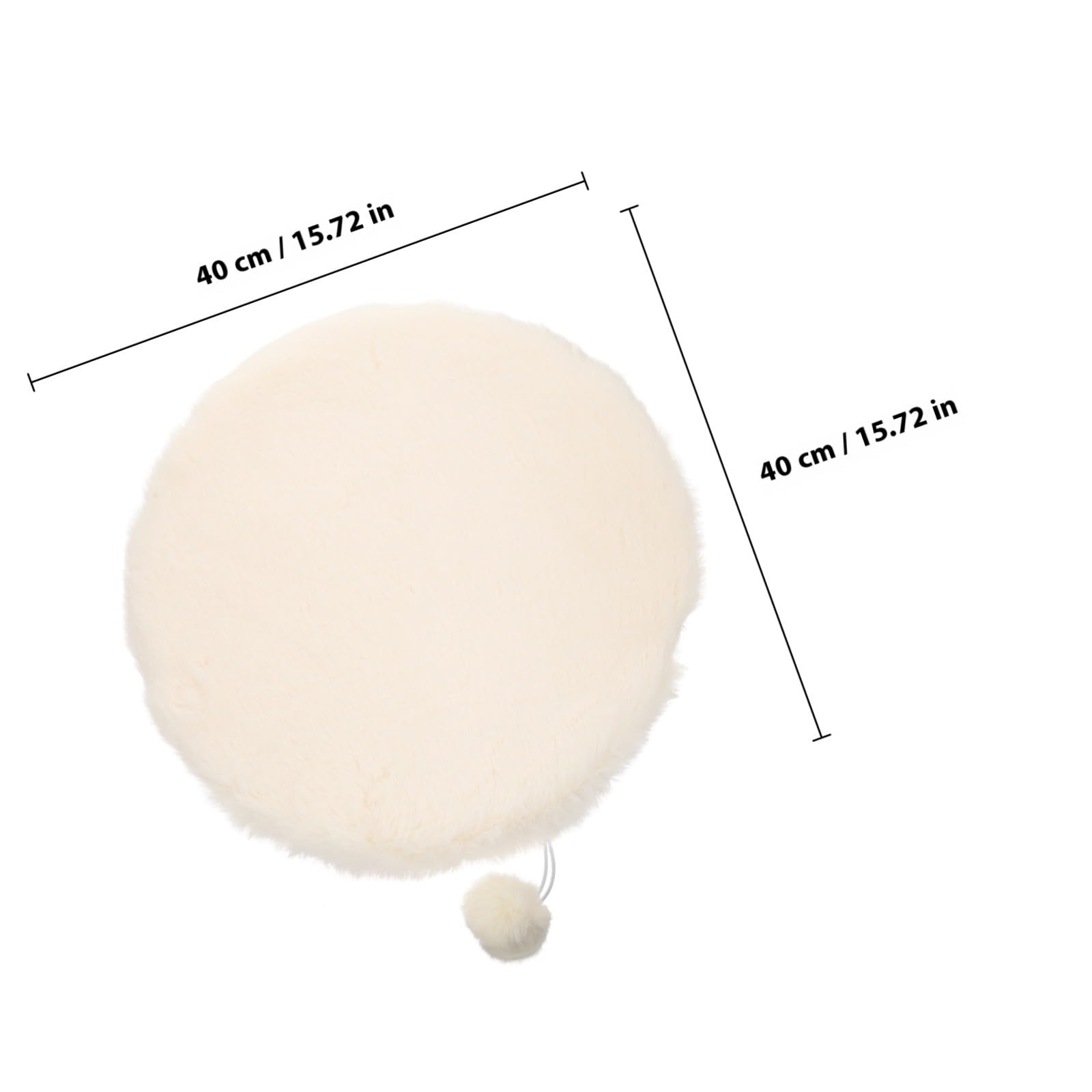 Toyvian Materassino Gatto in Peluche Bianco Funzione Antiscivolo, Cuscino Riscaldante per Dormire e Relax del Gatto, per Kit e Momenti di Gioco