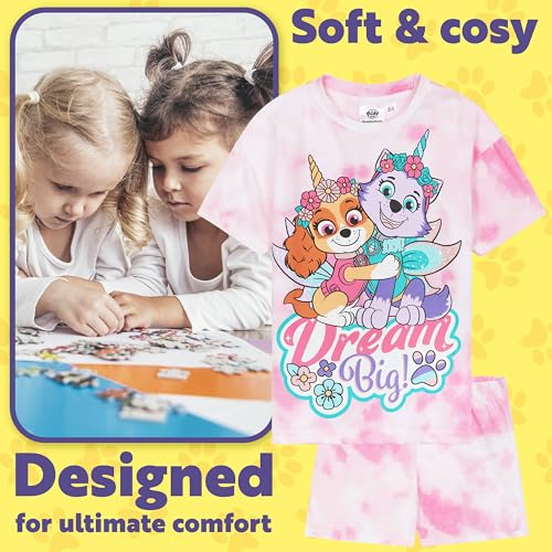 Paw Patrol Pajama Set Pack of 2 Short Summer Girls Pajamas Loungewear Gifts3
