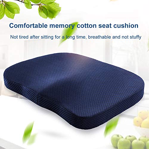 heaven2017 Almofada de assento ortopédica Lento Rising 100% Memory Foam Pad Pad Mat para computador