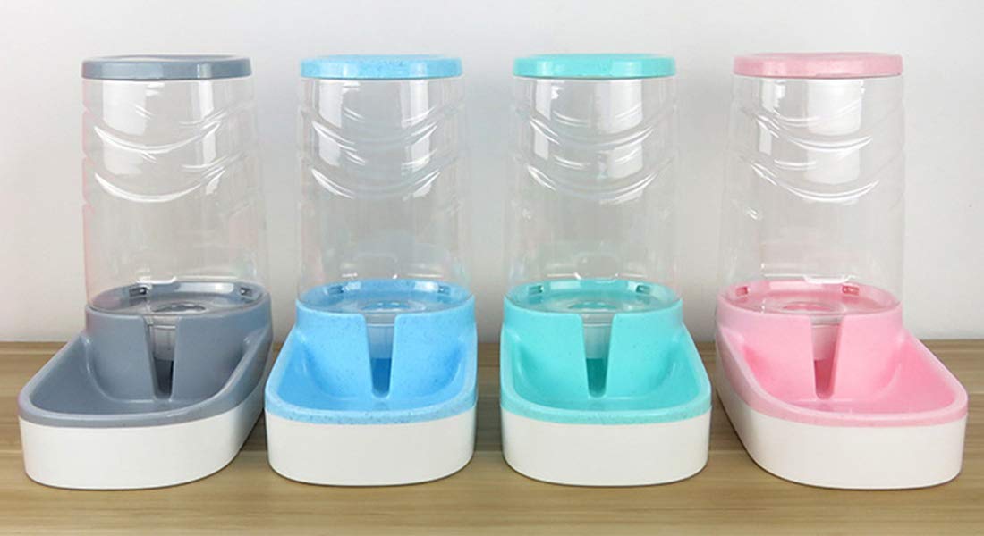 Mascotas Gatos Perros Riego Automático Y Alimentador de Alimentos 3.8 L con 1 Dispensador de Agua Y 1 Alimentador Automático para Mascotas
