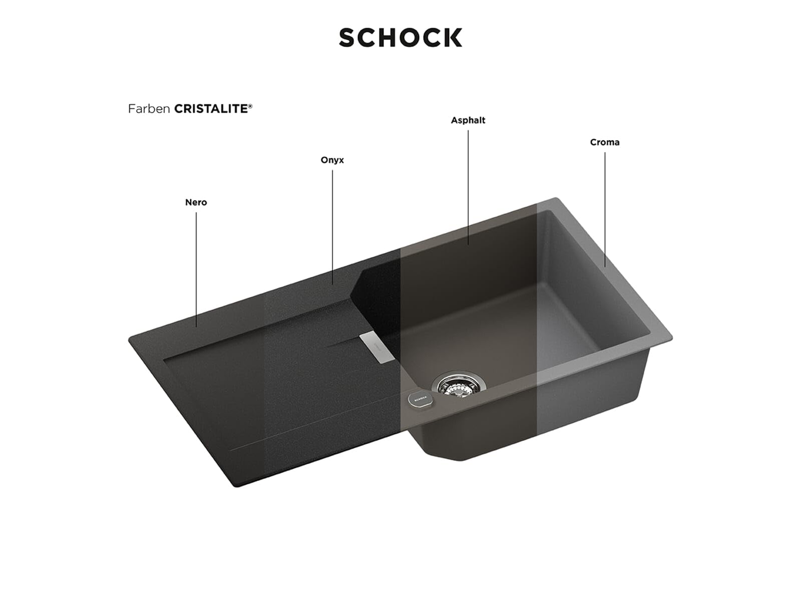 Schock Évier de cuisine TYPOS d-150s, TYPD150SAGNE