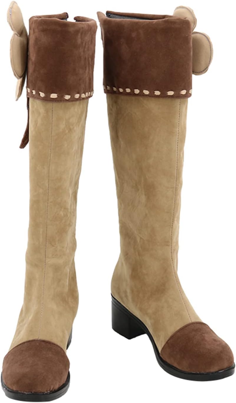Klee Brown Shoes Cosplay Boots Halloween custom made Fashion Role Playing Boots Women