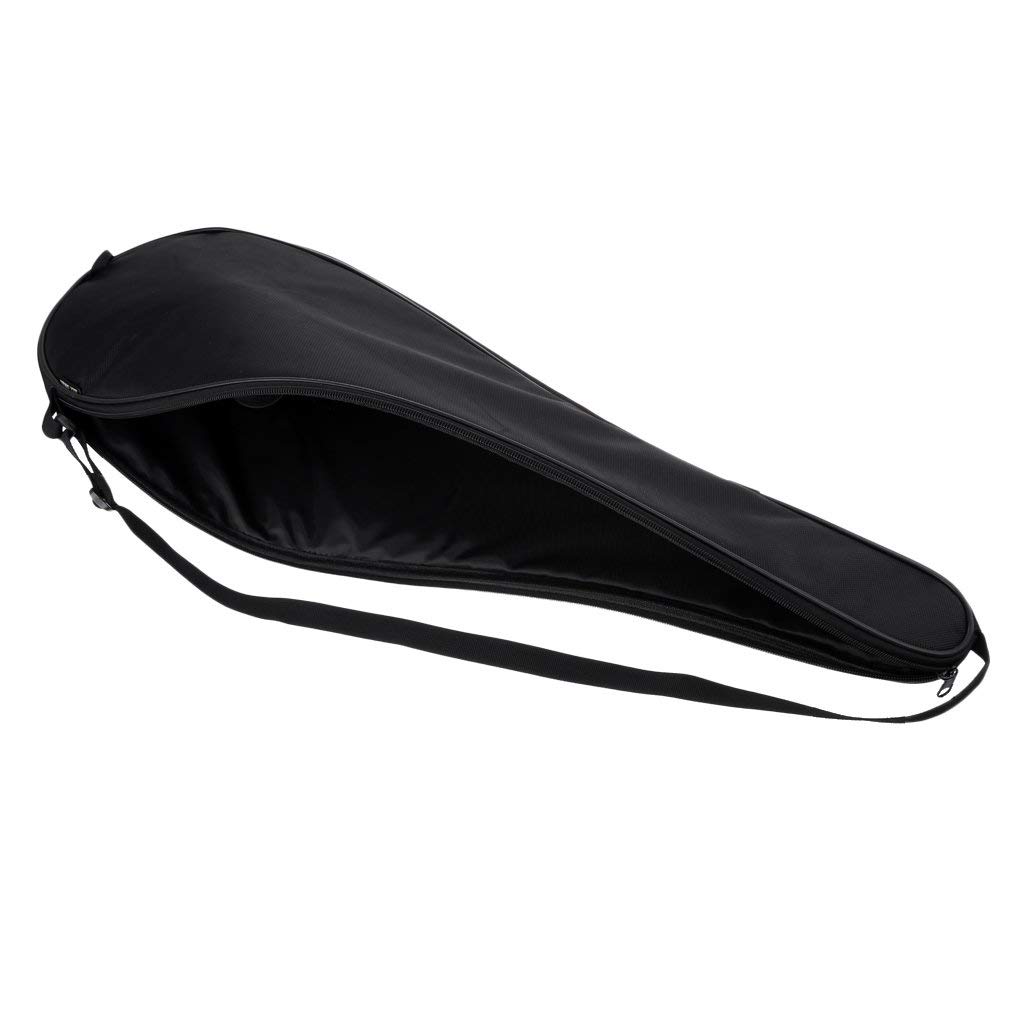 étanche Oxford Raquette de Squash Housse Sac avec Sangle réglable et résistant aux Chocs Coton légères Noir
