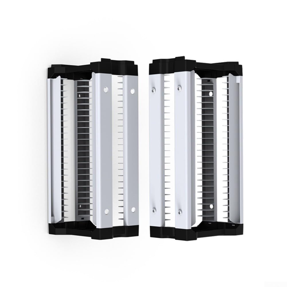 Soporte de almacenamiento para discos de videojuegos con organizador de controlador para 46 discos en dormitorio, sala de estar, sala de juegos (doble capa)