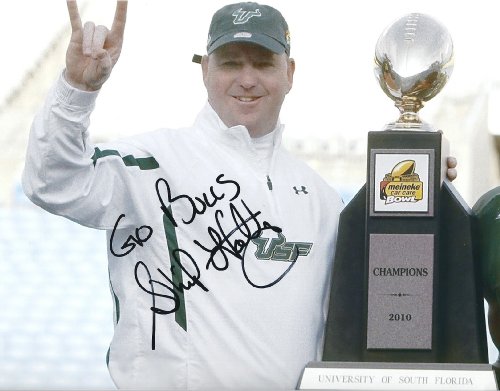 Skip Holtz Signed 8x10 Photo COA Proof Photo Autographed University of South Florida USF Bulls