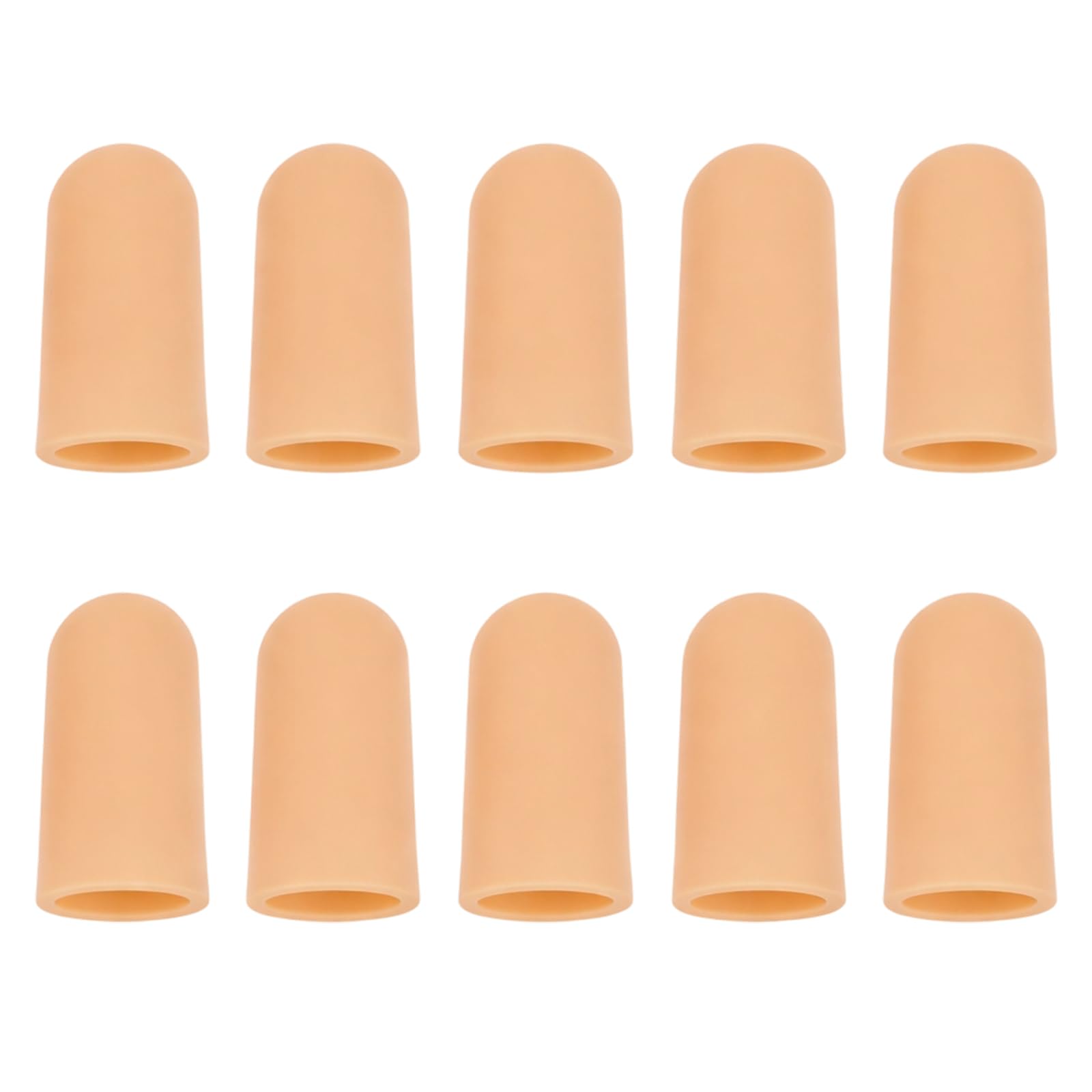 10 pcs Protège-doigt, Doigtiers en silicone pour doigt, protection du pouce - Conception étanche - Pour doigts fissurés, eczéma des mains, arthrite des doigts - Kaki