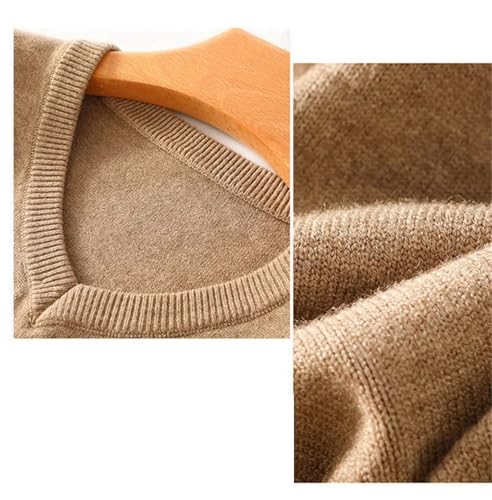 Jegsnoe Men Knitted Sweater Vest Casual V-Neck Sleeveless Pullover Sweaters2