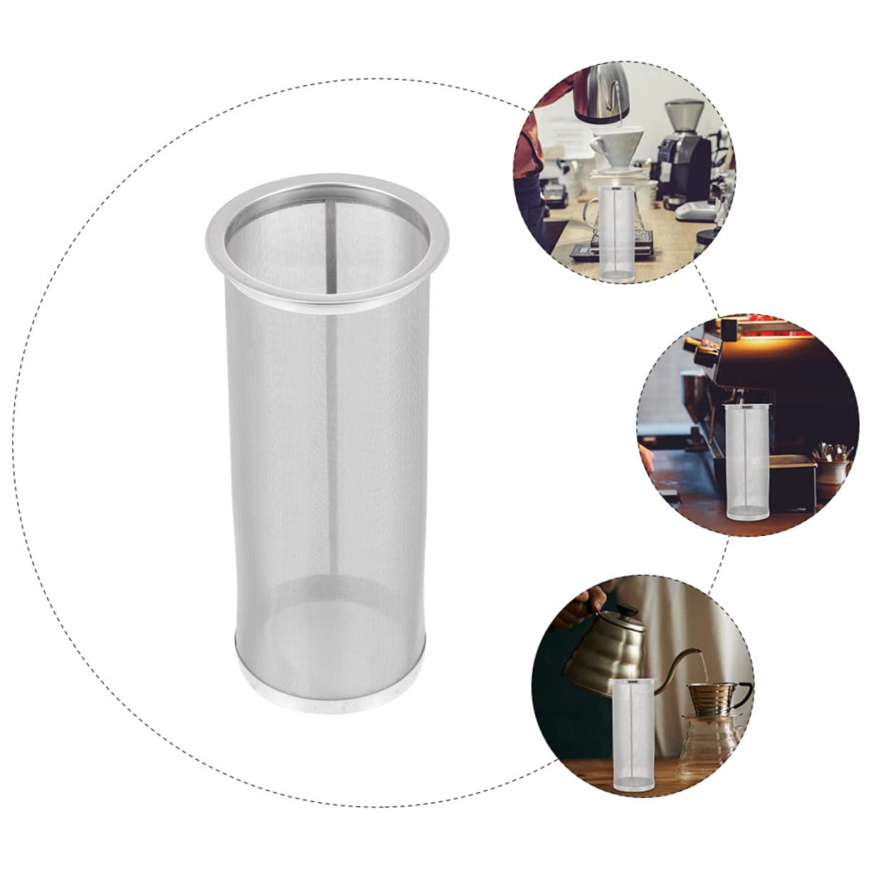 Infusor Colador de Café Frío de Acero Inoxidable para Jarra