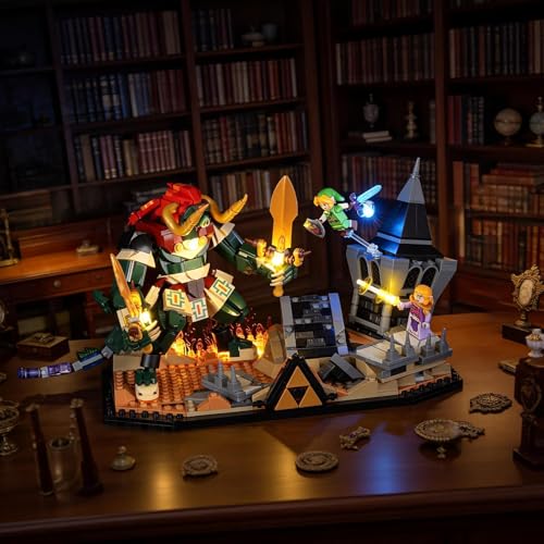 YEABRICKS Lampe LED pour Lego-77093 La légende de Zelda Ocarina of Time – Modèle de blocs de...