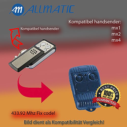 X2 Allmatic mx1, Allmatic mx2, Allmatic mx4 Compatible con emisor Manual, Repuesto para el teléfono
