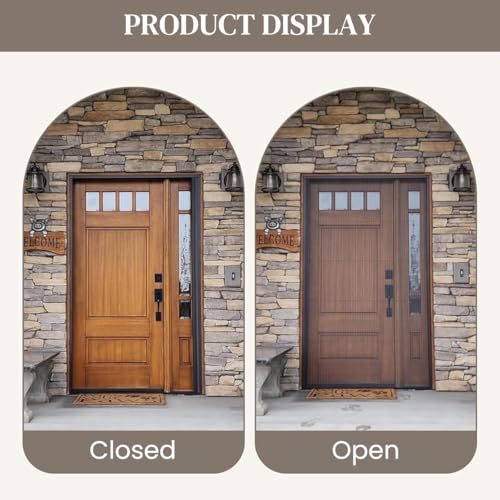 Image of HASTHIP Magnetic Screen Door 39.27x 78.74 Inches Mesh Screen Door Mosquito Proof Self Sealing
