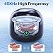 CXRUY Ultrasonic Retainer Cleaner - UV Dental Cleaning Pod Night Guard Cleaner for Dentures, Aligner, Braces, Toothbrush Heads, Jewelry (Black)