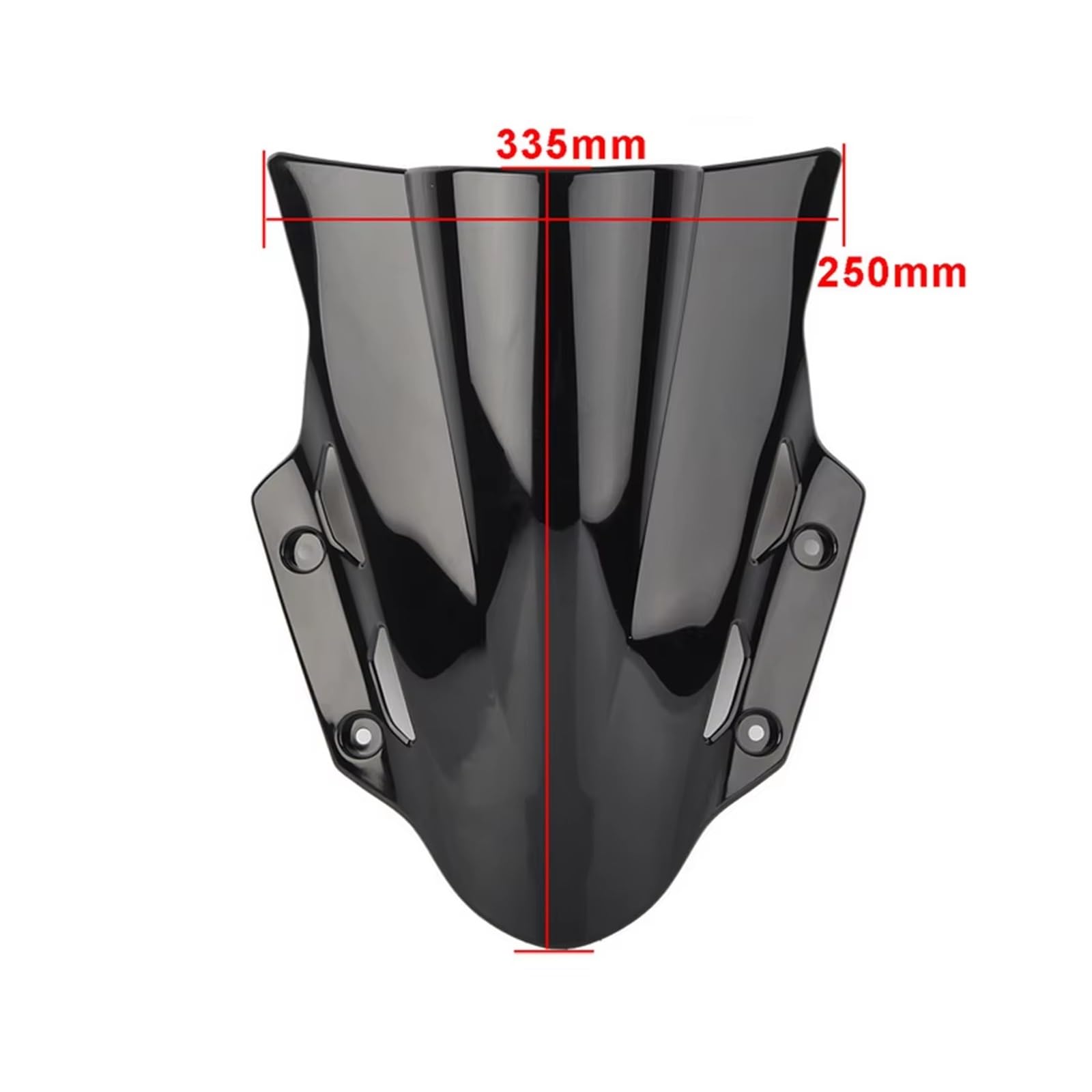 Motocicleta Viento Deflector para Suzuki para GSX250R para GSX 250 2017-2021 Deflector Doble Burbuja para Motocicleta Parabrisas Carenado(Negro)