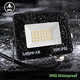 Lepro 20W LED Strahler Außen, 1700LM Superhell Außenstrahler IP65 Wasserdicht Fluter 5000K Scheinwerfer, Flutlicht Aussenleuchte für Garten, Garage, Hotel, Sportplatz, Keine Bewegungsmelder[2 Stücke] - 6