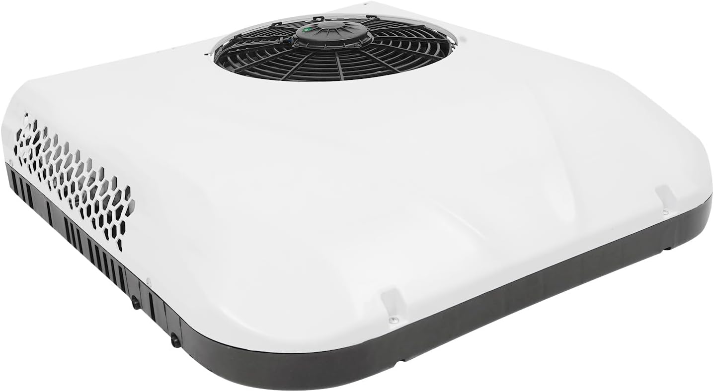 RV Rooftop Air Conditioner, 12V RV Heating and Cooling Air Conditioner for Motorhomes, AC Unit for Vans, Trucks, Boats, Trailers