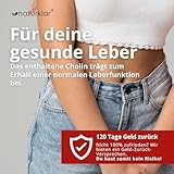 Leber Plus hochdosiert - 80% Silymarin, Mariendistel Kapseln mit Artischocke, Löwenzahn, Curcuma & Cholin - 120 Kapseln - Vegan - Milk thistle - Made in Germany