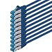 Produktbild 0.25m - CAT6a - Netzwerkkabel blau - 10 Stück CAT 6 A Patchkabel 10000 Mbit s SFTP PIMF 500 MHz kompatibel zu CAT5 CAT6 CAT7 DSL Internet Switch Router