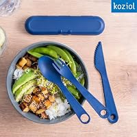Koziol TWIST READY Besteckset mit Box 4-teilig | Löffel Gabel Messer Box – Ansicht 4
