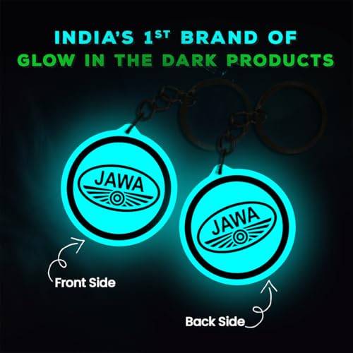 Image of Mi Glow Store Glow in Dark Keychain for Bike Men | Gift for Man | Bike Accessories | Charges in Light Glows in Dark | Key chain for Bike
