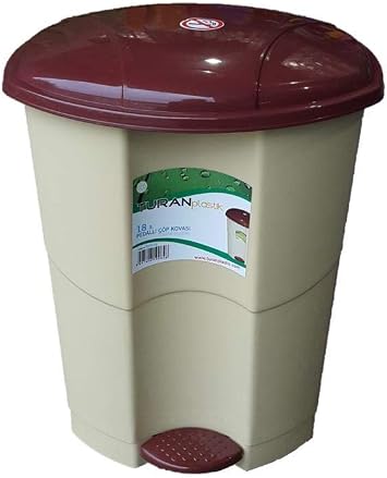 Smartware 18 LT Pedal Trash Can (10191) WHITE