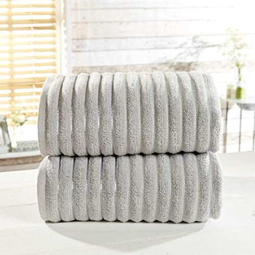 Rapport Home Rapport Ribbed 100% Cotton Towel Set, White, 6 Piece Bale