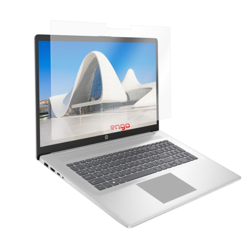 Engo Hp 17 Ai 17-Cn5075cl 17.3 İnç İle Uyumlu Mat Ekran Koruyucu Notebook, Yansıma Ve Parlama Önleyici Parmak İzi Bırakmayan Laptop Koruma, 9h Temperli Kırılmaz Esnek Nano Cam