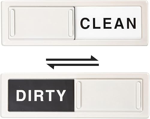 CONMOTO Imán para lavavajillas con texto en inglés "Clean Dirty", imán de limpieza sucia para lavavajillas, letrero de imanes fuertes que no se