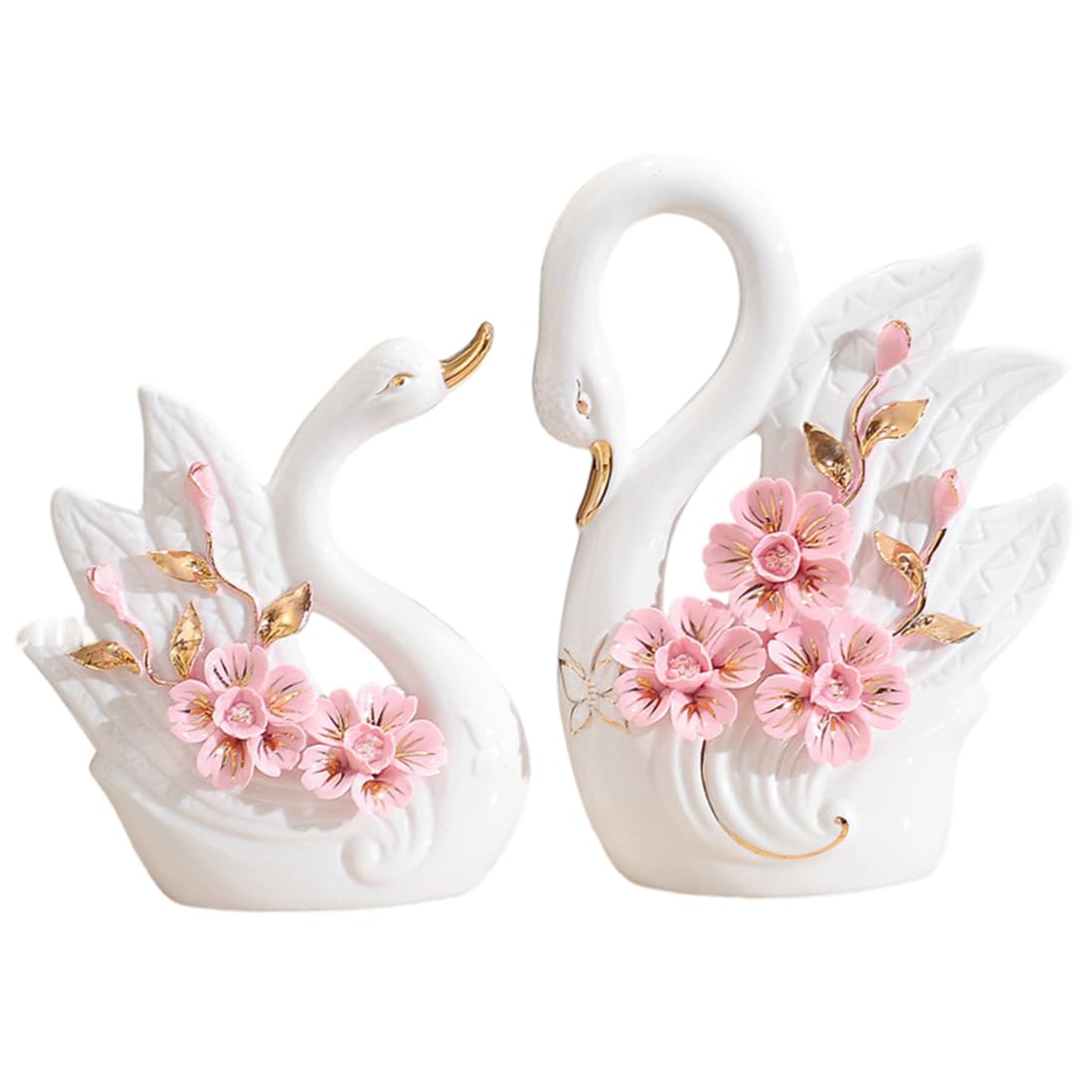 Figurines de cygne pour sublimer un meuble vide et sans vie