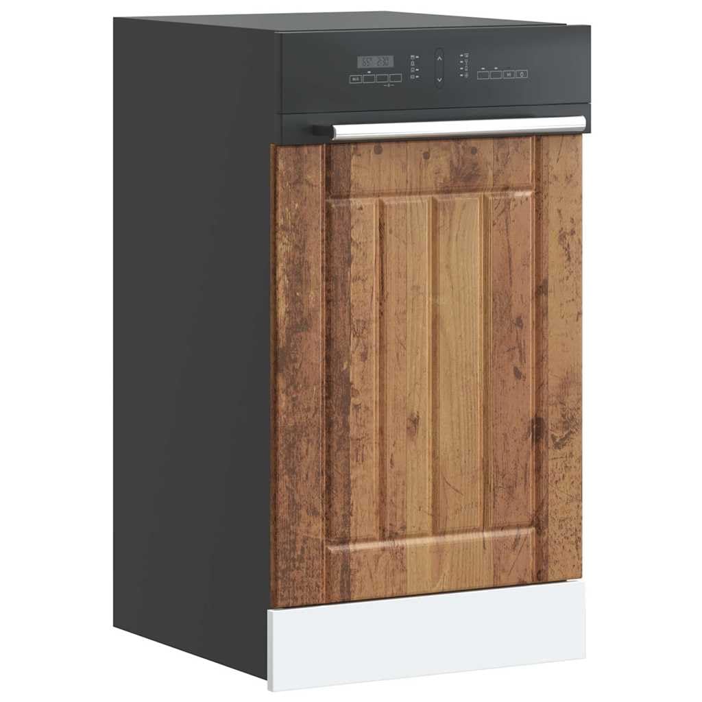 Tomostar Façade de Porte Lave Vaisselle, Panneau de Lave-Vaisselle Accessoire pour Lave-Vaisselle Cuisine Lucca Vieux Bois Bois d'ingénierie