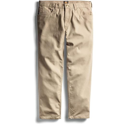 Timberland PRO Men's Ironhide Flex 5 Pocket Work Pant, Khaki, 34/30