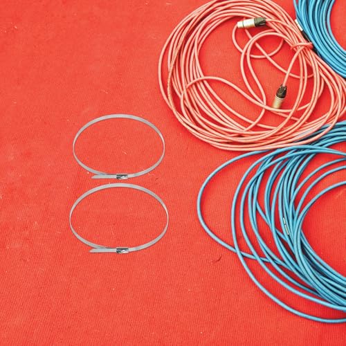 Bridas de acero inoxidable para evitar roturas de tuberías y organizar cables de forma pesada 5