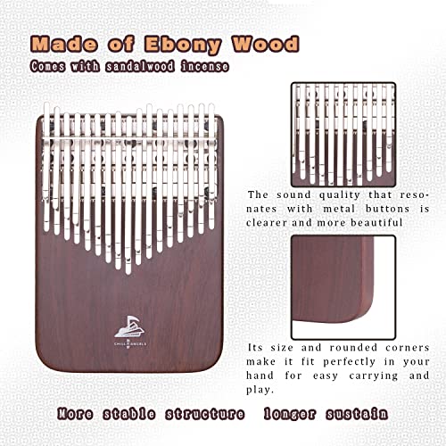 Chill Angels ECO Kalimba 34 touches accordées en C Double couche en bois d’ébène Piano à pouce Mbira Doigt Cadeau pour… - Les Beatles, Paul McCartney, John Lennon, RIngo Starr, George Harrison Chill Angels ECO Kalimba 34 touches accordées en C Double couche en bois d'ébène Piano à pouce Mbira Doigt Cadeau pour… – Image 3