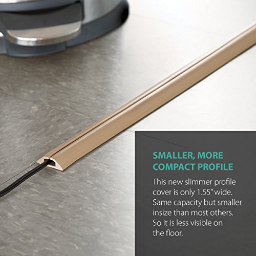 Ut Wire Utw-Cpm5-Bg Compact Cord Protector With Single Channel, 5', Beige #TOP4