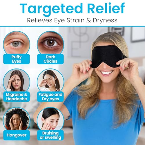 Image of Aqua Ice Face & Eye Cooling Gel Pad and Aloe Vera Gel Mask Ice Pack for Face and Eye Patches Remove Dark Circles, Fatigue Cool Eyes Patch Pads Eye Care | Facial Skin Refresh Face Mask for Hot & Cold Therapy (Aloe Eye Cooling Pad, Pack of 1)
