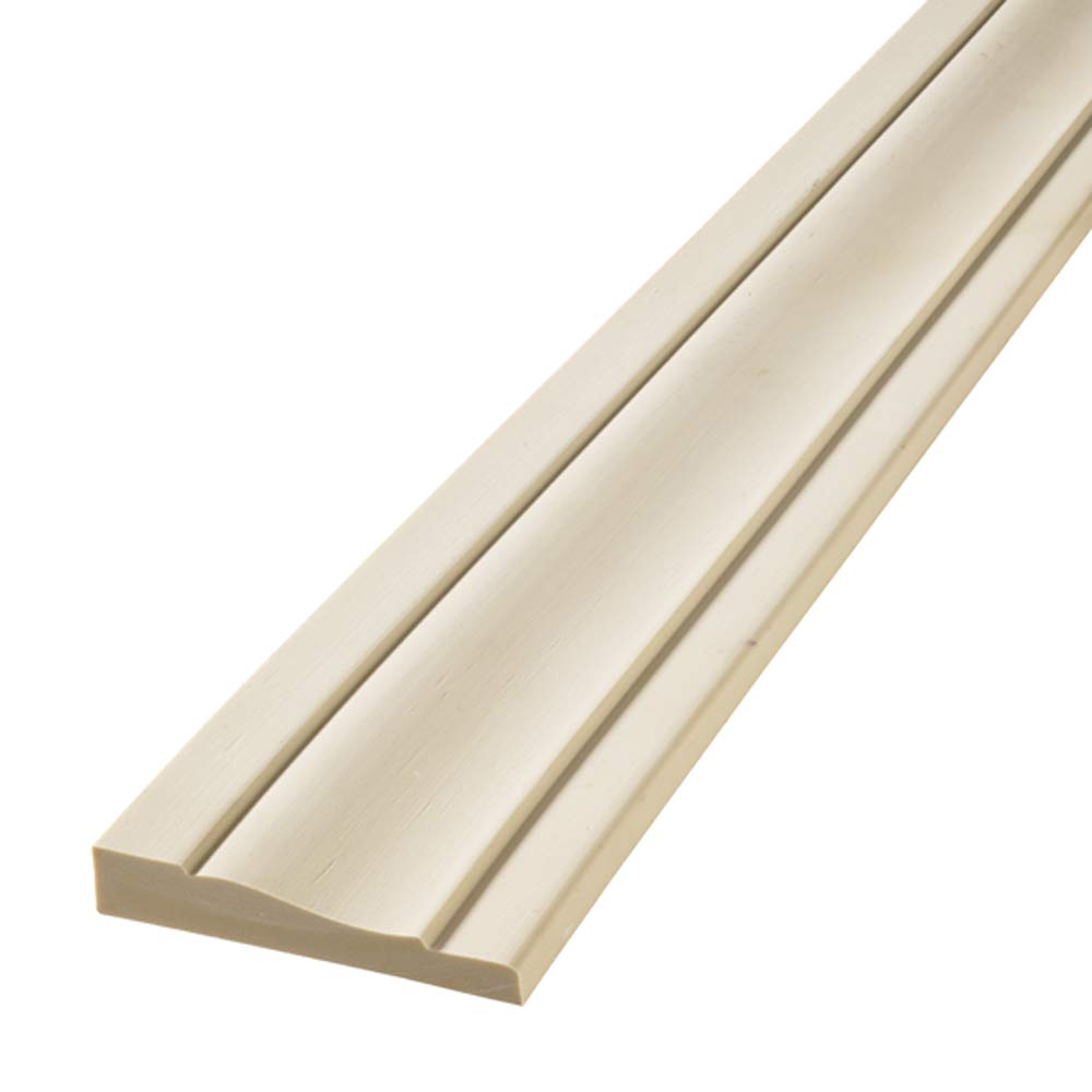 FLEXTRIM #444 Flexible Casing Molding: 11/16" Thick x 3.25" Wide - for Gentle Arches, Curved Walls and Straight Runs (8' feet Long (96" Long))