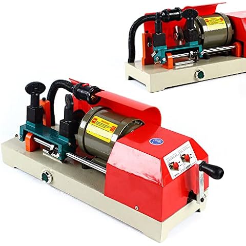 LENJKYYO Key Router Horizontal Key Copy Machine Key Multiplicator Hand Crank Key Duplicator Copy Machine Key Cutting Machine 90W Precision Key Milling Cover
