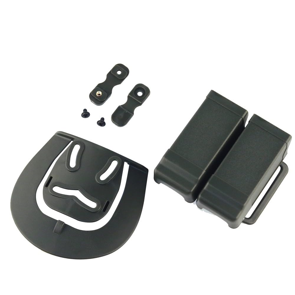 MiOYOOW Porta Caricatore Doppio, Tasca Portacaricatori Tattica per Pistola, Portacaricatore Custodia per Caricatori per Fondina per M92 P226 1911 G17