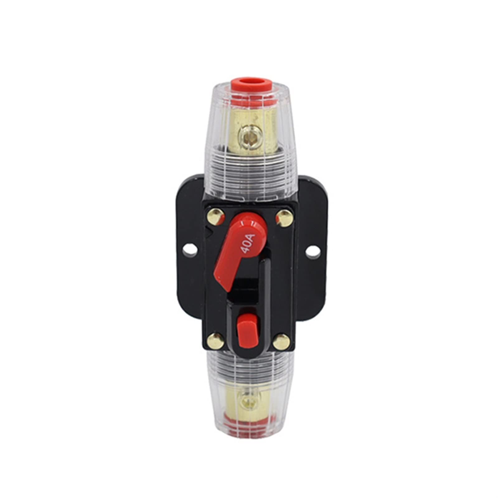 LHNBGTUIW 1pcs 30-150A Circuit Breaker with Automatic Reset DC 12-42V Car Marine Boat Yacht RV Power Insurance Switch Audio Fuse Holder Protect(40a)