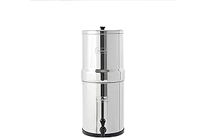 Travel Berkey Gravity-Fed Portable Water Purifier With 2 Black Berkey Purification Elements...