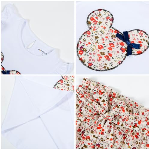 Image of Mud Kingdom Girls Outfits Cute Cartoon Polka Dots Summer Holiday Clothes Sets