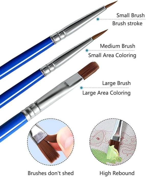 Miniatura 3 de MLSG Pintura por números para adultos, apta para principiantes, pintura acrílica de acuarela por números, ángel 002 para 16 x 20 pulgadas, sin marco