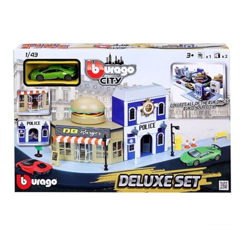 Bburago 1/43 Coffret City pour occuper vos enfants intelligemment avec un jouet en métal