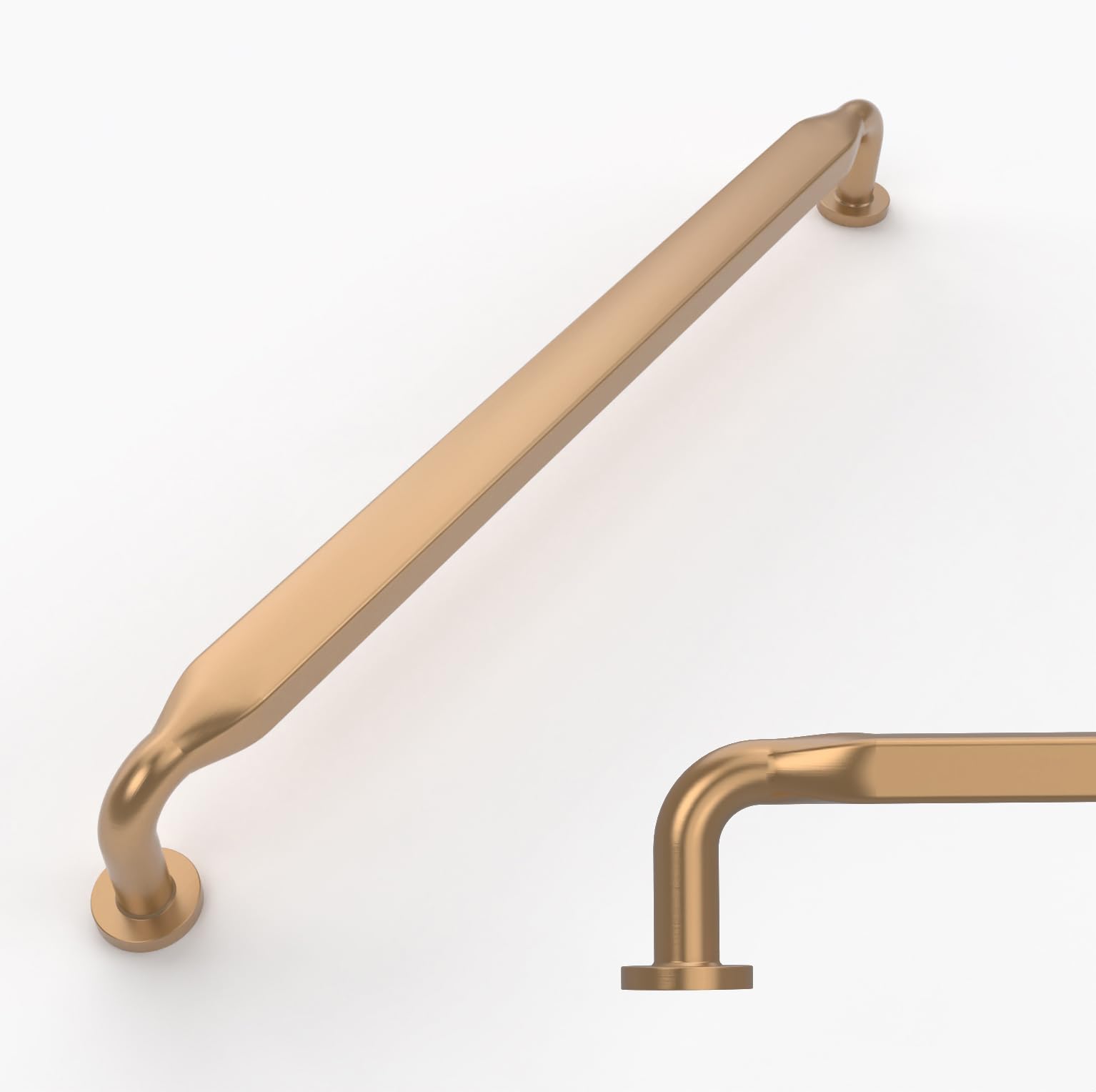 Amerdeco 10 Pack Champagne Bronze Cabinet Pulls 10 Inch(254mm) Hole Centers Kitchen Cabinet Handles Solid Zinc Alloy Cabinet Hardware Drawer Pulls AM017 — image 1