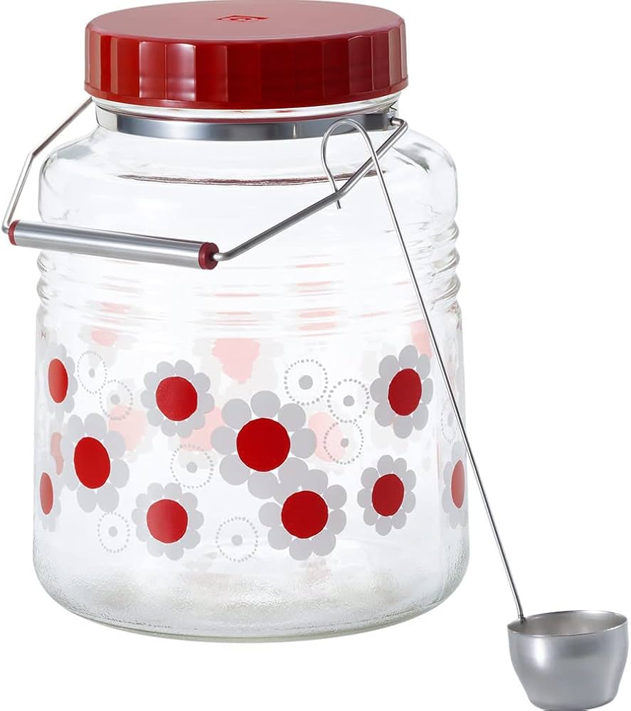 Amazon｜アデリアレトロ 貯蔵びん 3L レードル付き ガラス保存容器