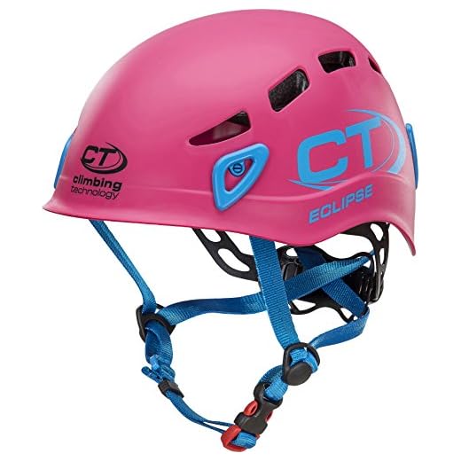 Climbing Technology Eclipse 6X95910AAE0CTST Casco, Rosa, Regolabile 48-56 cm