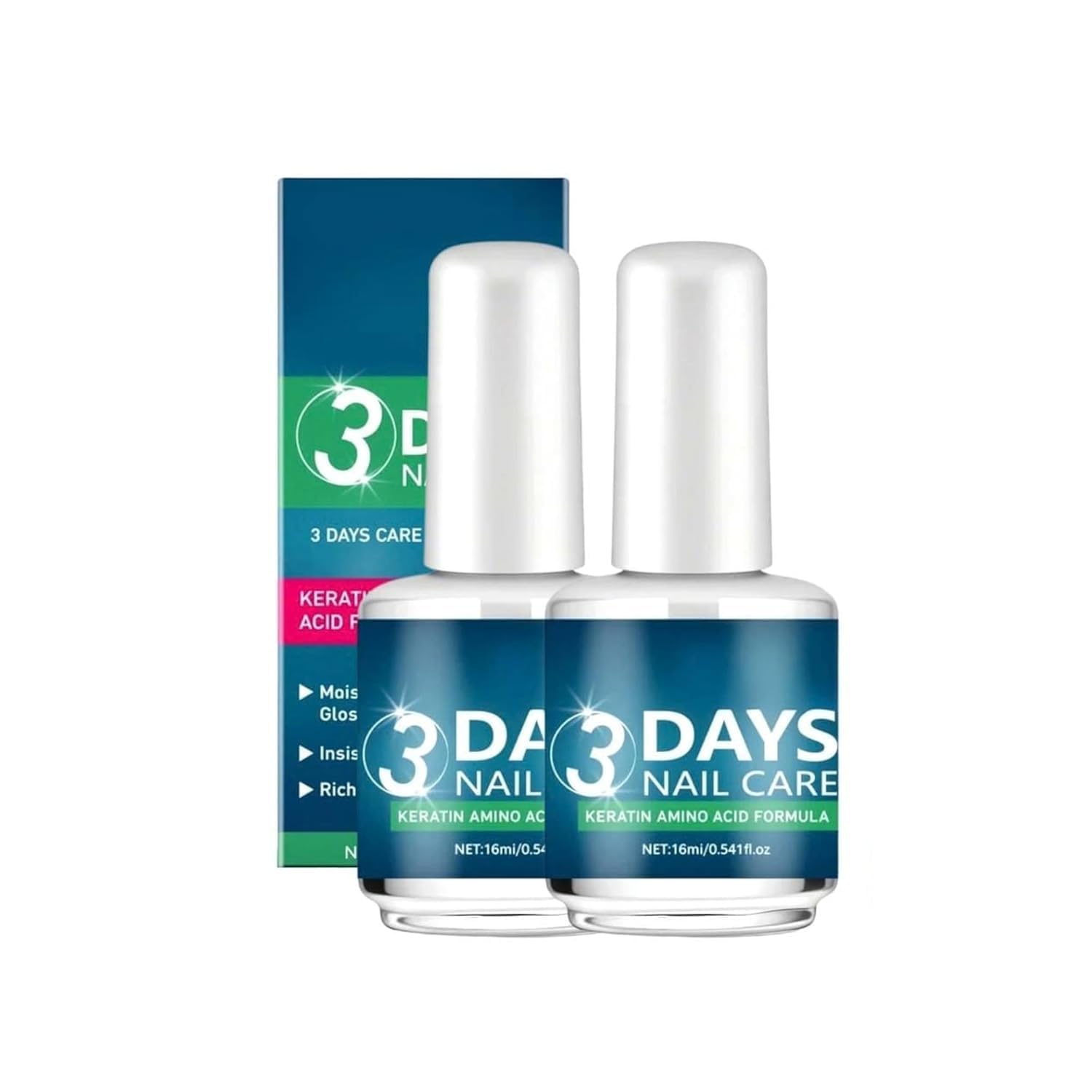 3 Days Nail Care Serum with Keratin Amino Acid Formula | Nail Repair & Strengthening Treatment for Damaged, Weak & Brittle Nails | Glossy Finish Nail Growth Serum (Pack Of_2)-image-22