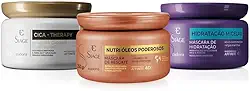 Eudora Kit Siàge Cronograma Capilar: Nutri Óleos Poderosos 250g + Cica-Therapy 250g + Hidratação Micelar 250g
